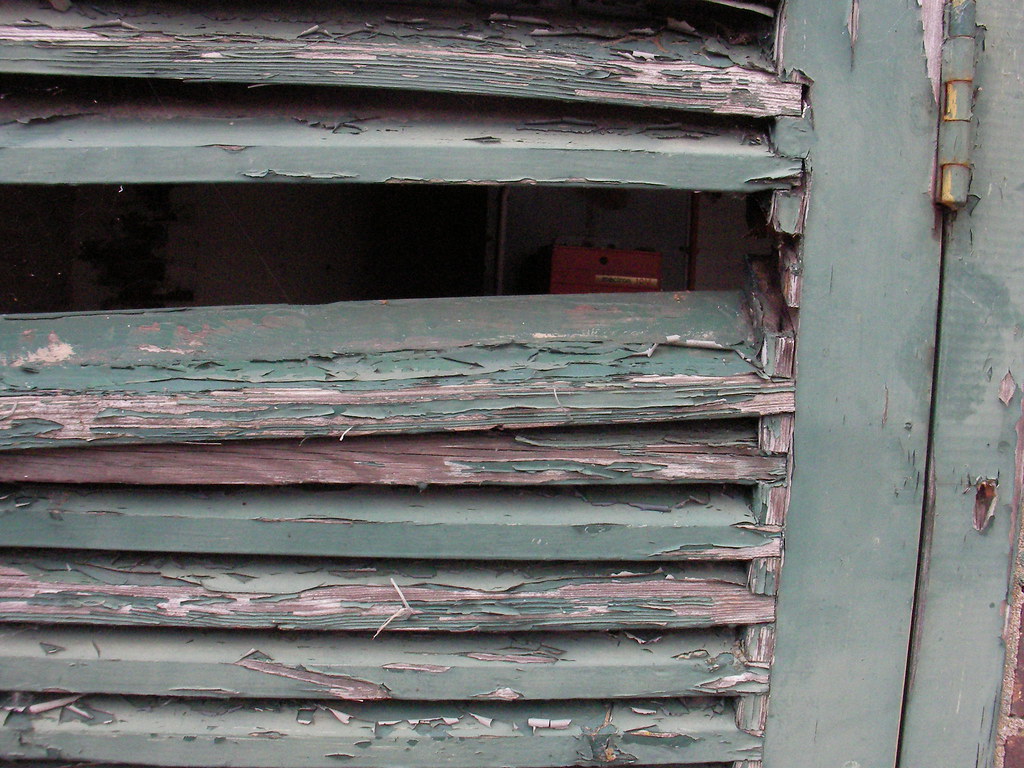 volet bois, entretien