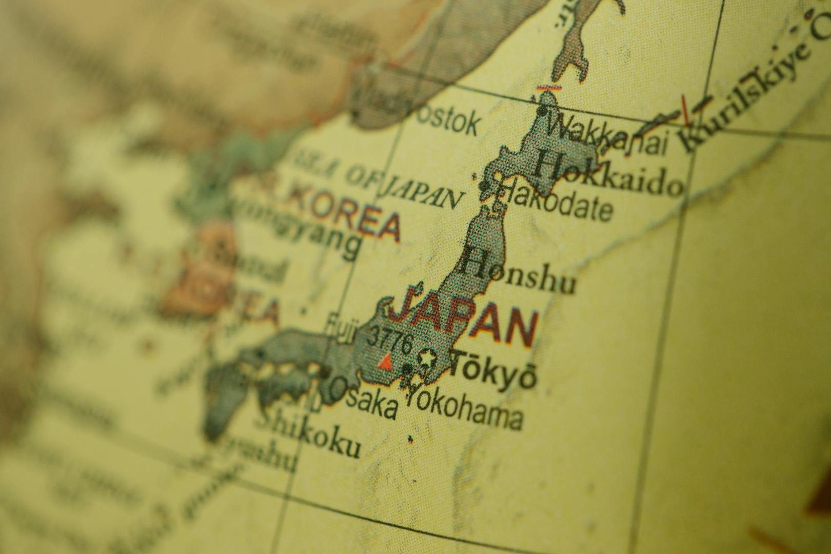 Carte du Japon